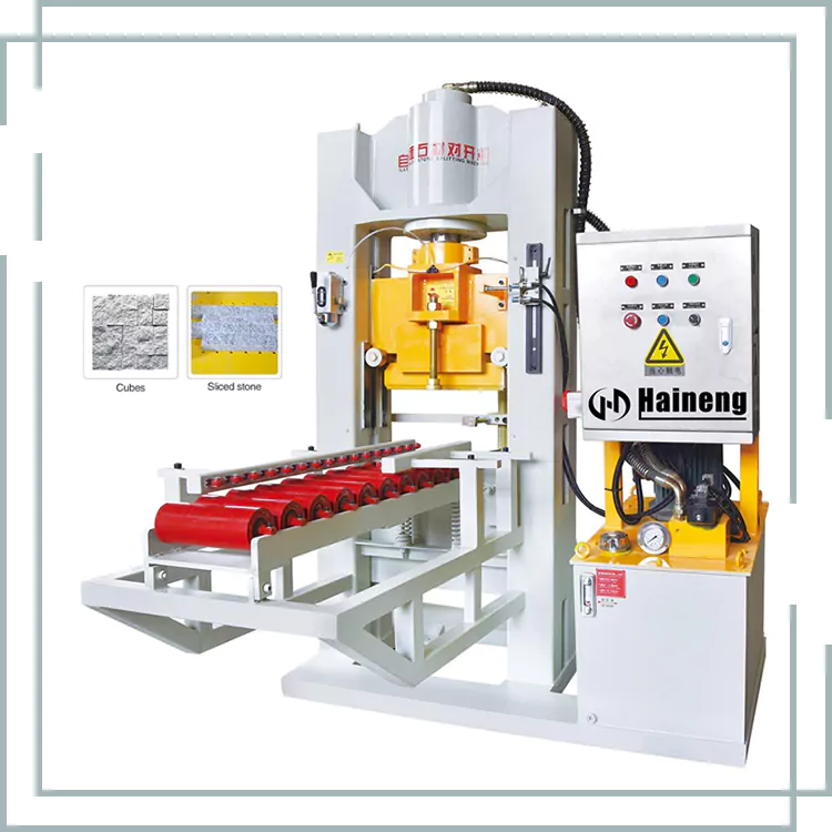 Mesin splitter batu kubus