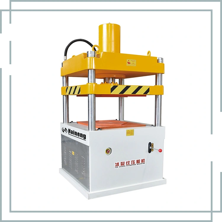 Mesin stamping batu retak es